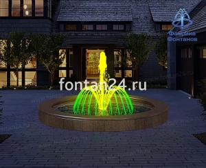 Фонтан для парка "Вулкан средний" ø=3 м